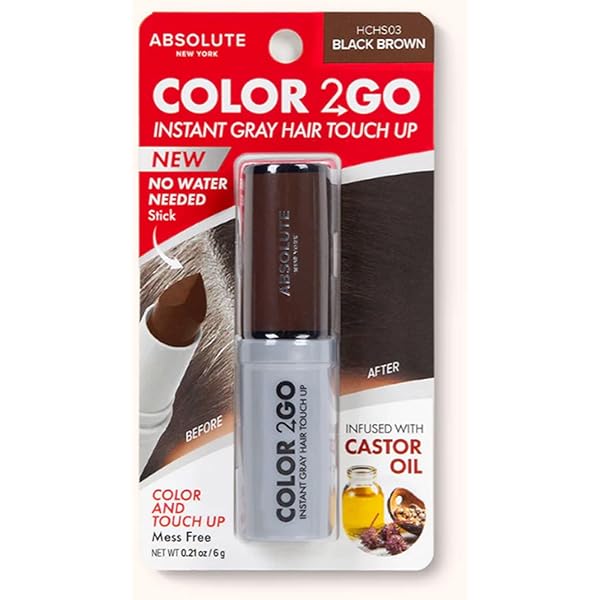 Amazon.com : Absolute New York Color 2 Go Hair Mascara Black